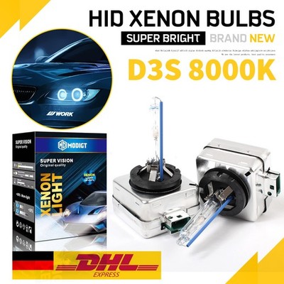 2X D3S HID Xenon Lampe Brenner Scheinwerfer Birnen Birne 35W 8000K für AUDI