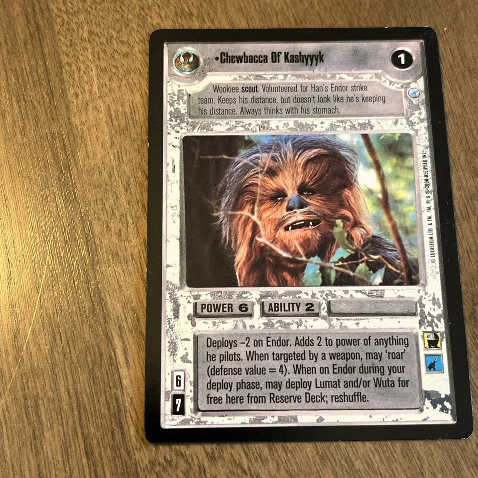 Star Wars CCG - SWCCG - Chewbacca of Kashyyk - EX Cond - Image 3 of 4
