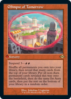 x1 Glimpse of Tomorrow - Retro Frame R MTG Modern Horizons 2 M/NM, English
