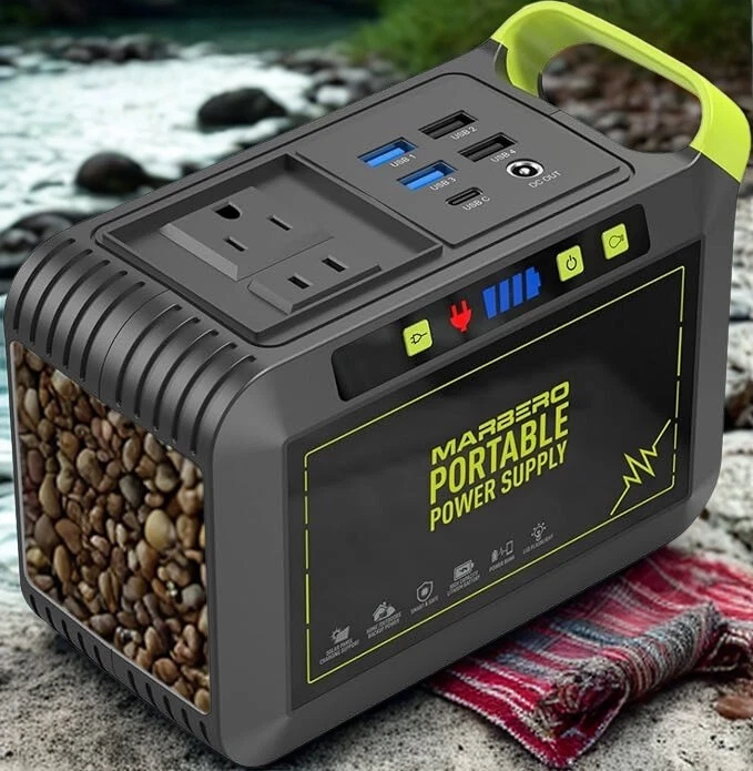 MARBERO Portable Power Station 88Wh Camping Lithium Battery Solar Generator Fast