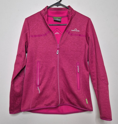 Kathmandu Altica 100 Full Zip Jacket Jumper Size 8 Casual Pink
