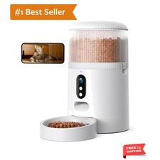 Automatic Cat Feeder with Camera, 3MP HD Video Night Vision, 5G/2.4G WiFi S...