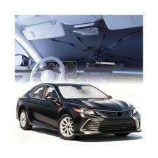 Upgraded 2026 Windshield Sun Shade Umbrella, UPF50 Nano Crystal UV Small