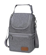 Momcozy Grey Insulated Multi-Function Breastmilk Baby Bottle Bag