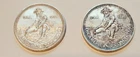 2-1985 Engelhard Prospector 1oz .999 Fine *SILVER* Bullion Round