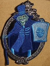 Hatbox Ghost from Disney Haunted Mansion embroidered Iron on patch