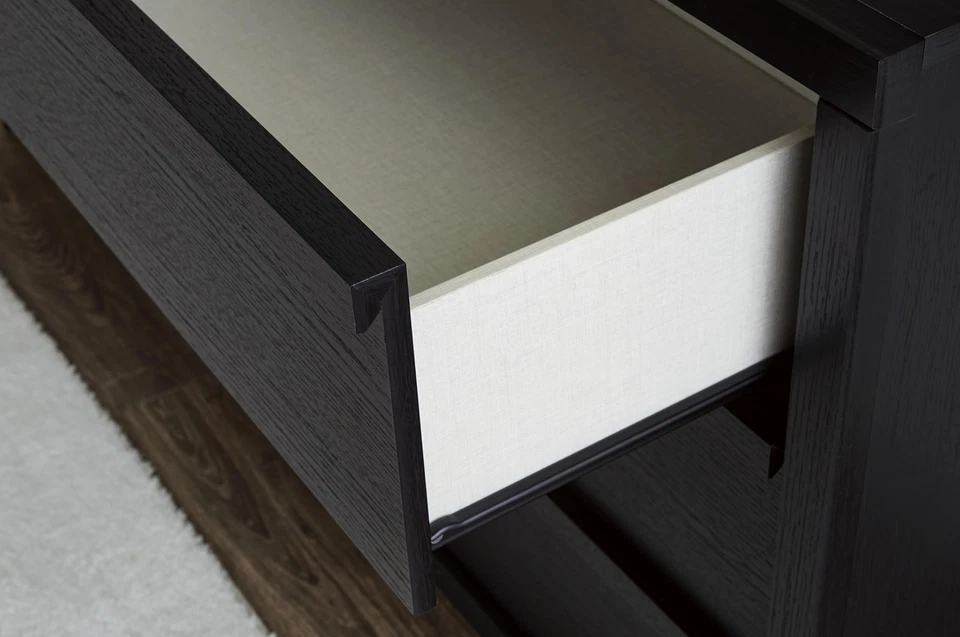 Signature Design by Ashley Danziar Modern 2 Drawer Nightstand Wireless Charging - Image 2 of 4