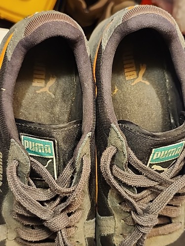 Puma Cabana Racer Suede ? Athletic Running men’s 7 Black Orange - 第 10/15 張圖片