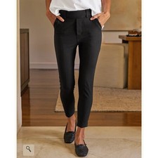 Frank and Eileen Murphy Billion Dollar Black Stretch Twill Trousers SZ LG Pant