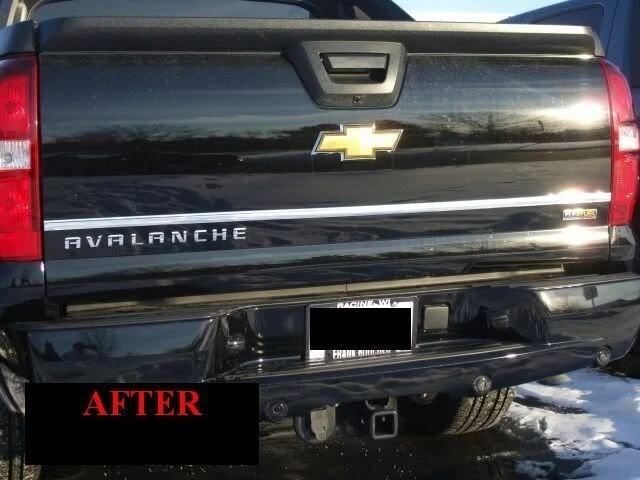 2007-2013 CHEVY CHEVROLET ЛАВИНЫ ХРОМ БАГАЖНИКА ЗАДНЕЙ ДВЕРИ ОТДЕЛКА МОЛДИНГ 5 ЛЕТ WRNTY - Изображение 4 из 4