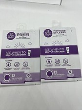  2 SPOTMYUV UV Detection Stickers Spot My 12ct Clear/Purple COMBINE SHIPPING 