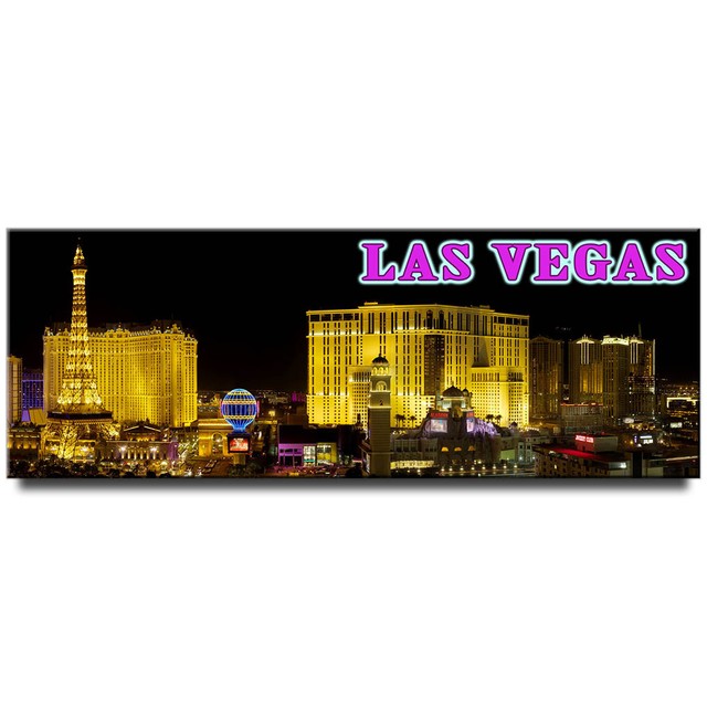 Nevada panoramic Fridge Las Vegas Strip travel souvenir eBay