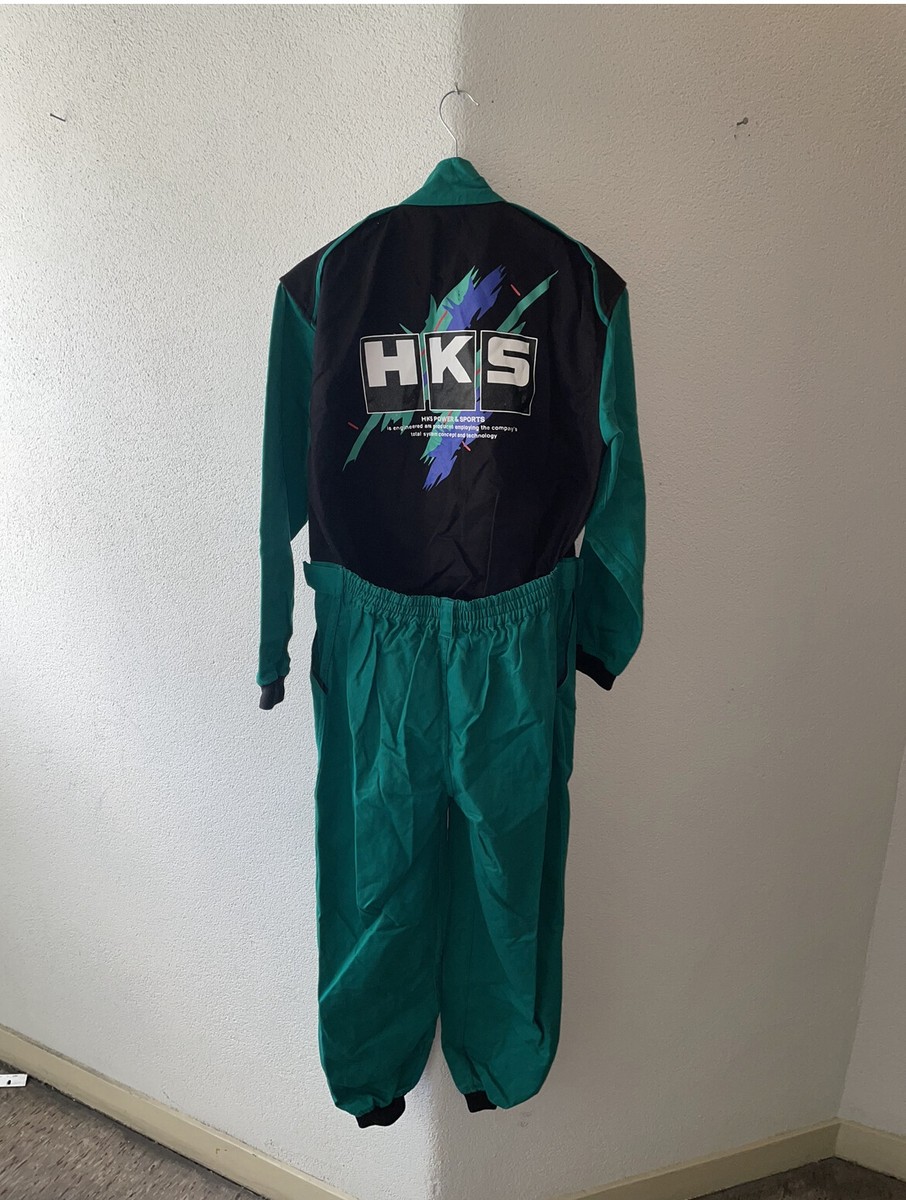 HKS Racing 90s Overalls Jumpsuit L Vintage Wheel FOR Nismo