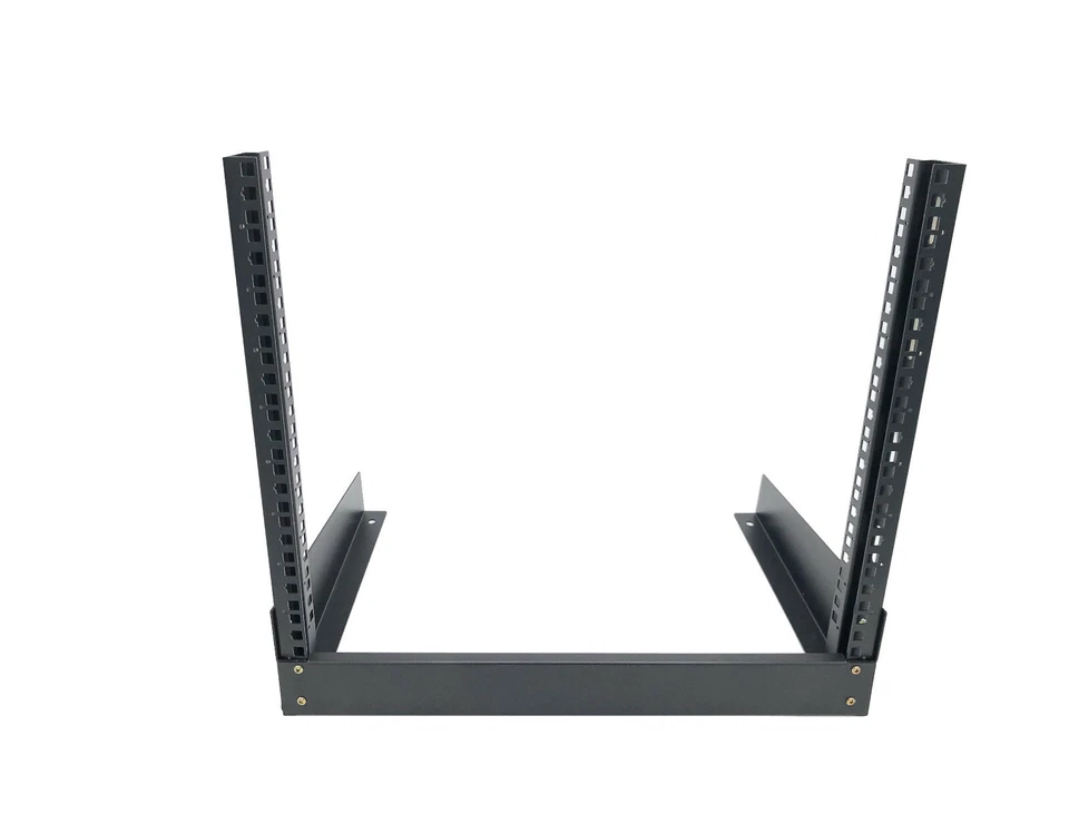 CNAweb 9U Open Frame 19" Inch Desktop 2 Post Network Rack Stand - Image 2 of 4