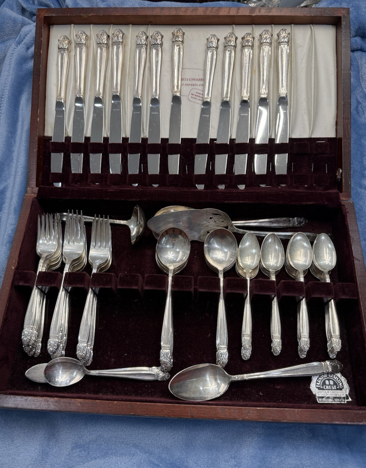 Holmes and Edwards Danish Princess (Silverplate, 1938) Service for 10 + Bonus