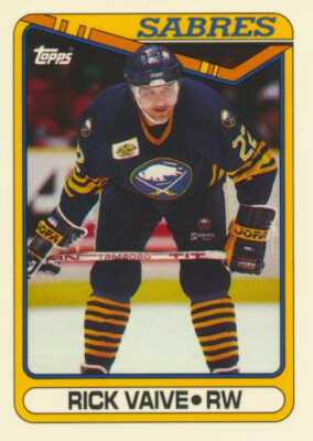 1990-91 Topps Tiffany #148 RICK VAIVE - Buffalo Sabres