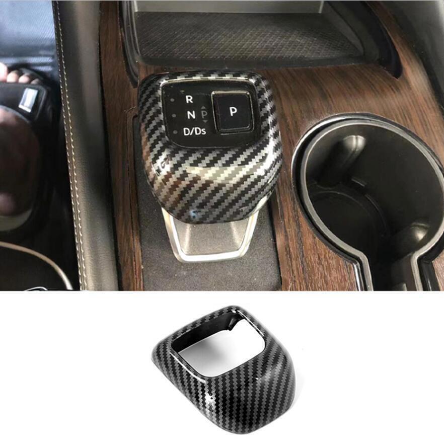 Carbon fiber Gear Shift Knob Cover Trim For Nissan