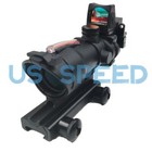 4x32 ACOG Scope With Rmr Reticle Fiber Green/ Red Optic Sight