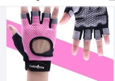Women's Padded Workout Gloves for Cardio Drumming  Gym - Breathable Non-Slip