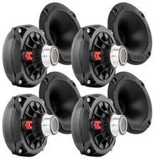 4x DS18 PRO-DR250TI 2" VC Titanium Compression Driver 200 Watts Rms 8 ohm + Horn