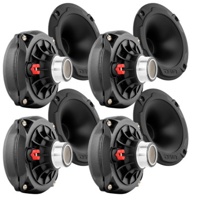 4x DS18 PRO-DR250TI 2'' VC Titanium Compression Driver 200 Watts Rms 8 ohm + Horn