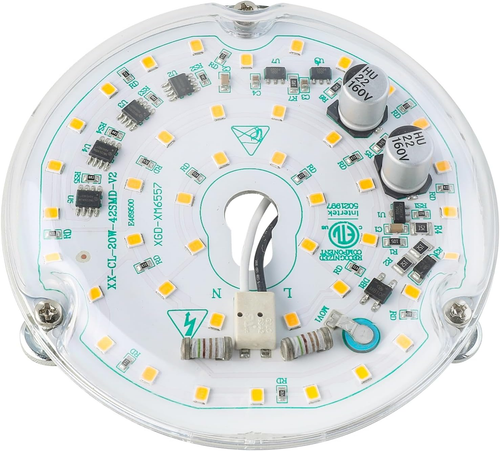 2 Pack 4'' 20W LED Ceiling Fan Light Retrofit Kit, Ceiling Light Replacement Pan - Picture 6 of 12