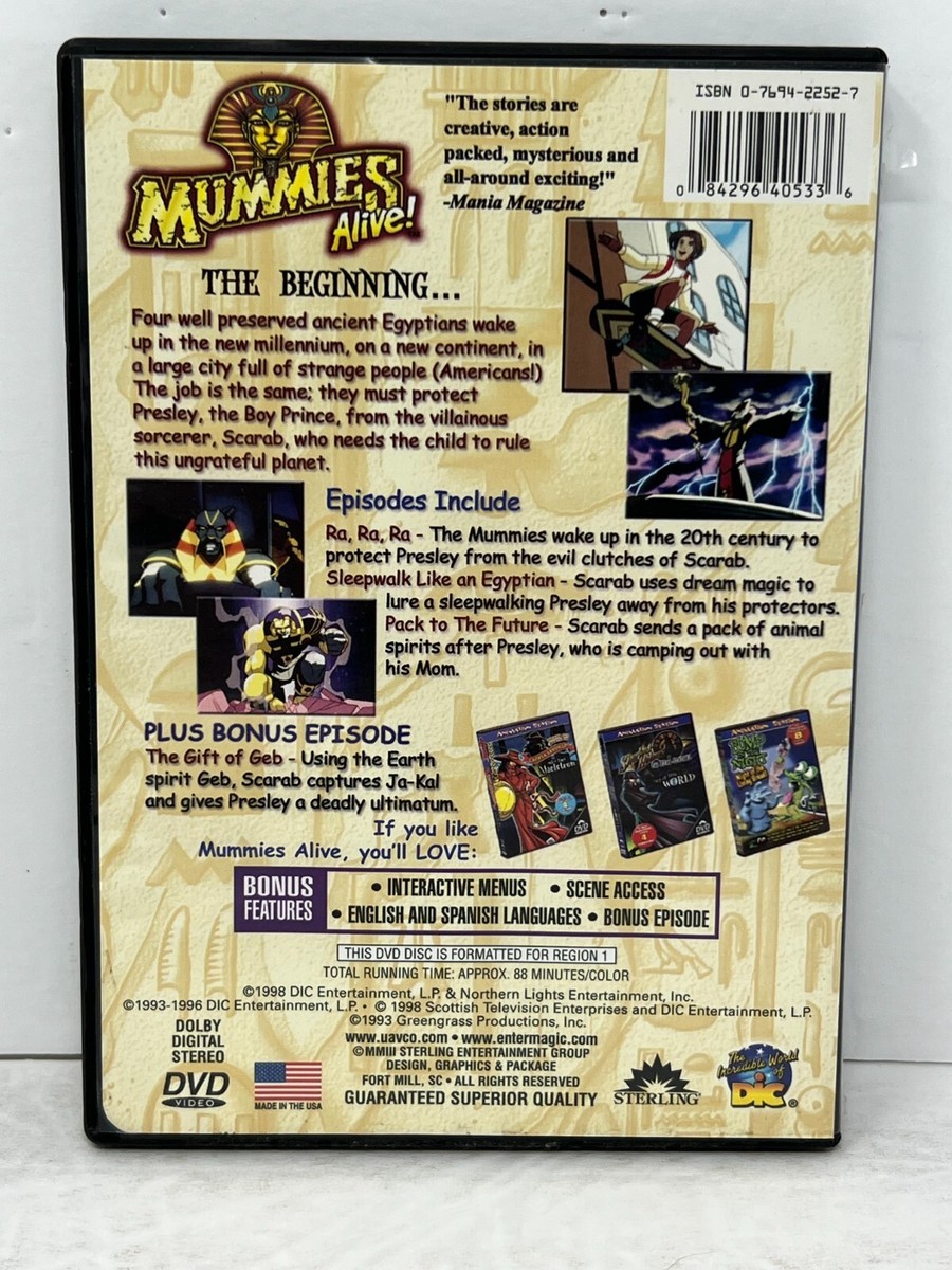 Mummies Alive The Beginning (DVD) Kids Cartoon Good Condition