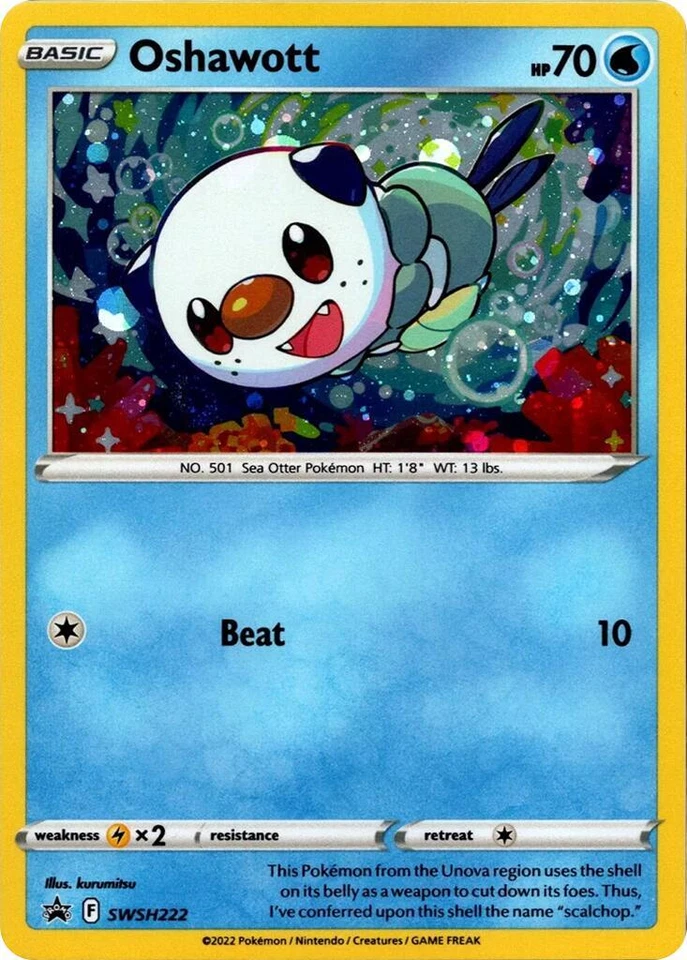 Oshawott SWSH222 SWSH: Sword & Shield Promo Cards