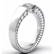 Elegant 925 Silver Filled Wedding Ring Women Jewelry Cubic Zircon Ring Sz 6-10