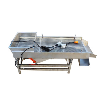 220V Industrial Linear Vibrating Screen Single Layer Orbital Shaker 6mm Screen