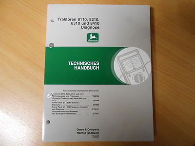 Diagnose Werkstatthandbuch John Deere Traktoren 8110 8210 8310 8410 