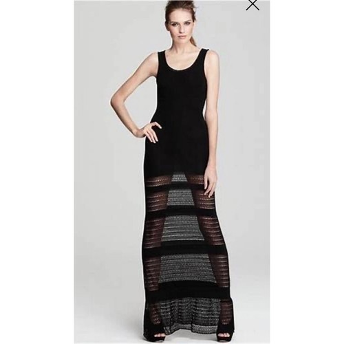 Zac Posen Jill Pointelle Knit Sleeveless Maxi L - Picture 3 of 11