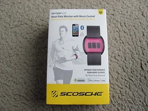 Nouveau scosche RhythmPulse Moniteur de fréquence cardiaque avec contrôle de musique RTHMA1.5 Rouge