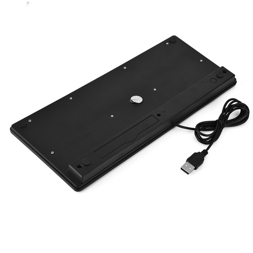 Black 78 Keys Ultra Thin Mini USB Wired Keyboard For Desktop Computer Laptop Set - Picture 5 of 22