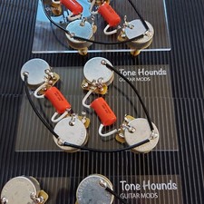 USA Les Paul Wiring Harness-Tone Hounds Gibson LP CTS Orange Drops 50's Wired
