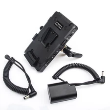 V-mount Power Plate w/D-tap& Clamp+ DMW-DCC12 Dummy Battery for Panasonic GH5 G4