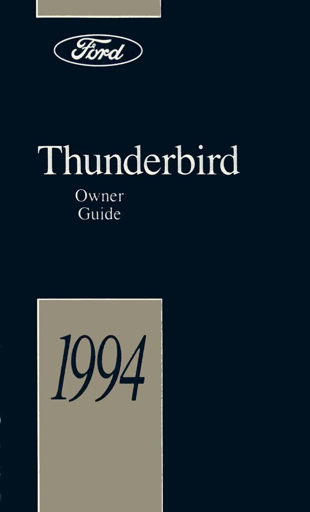 1994 Ford Thunderbird Owners Manual User Guide eBay