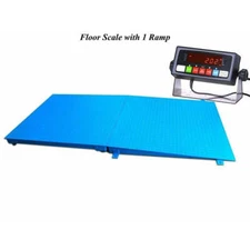 SellEton Industrial 72" x 48" Floor Scale with a Ramp 5000 x 1 lb 6' x 4' Pallet