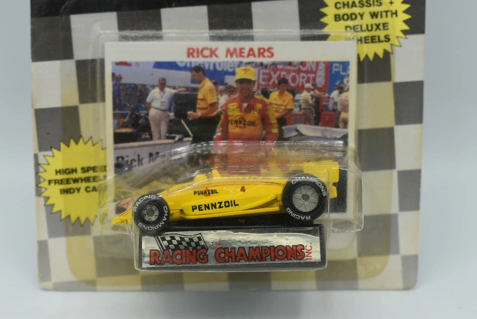 Coche y tarjeta Racing Champions Collectors Series 1 Indy 1989 Daly, Mears, Andretti Foto 4 de 4