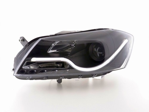 Led Light Tube Scheinwerfer in schwarz für VW Passat 3C B7 10.10-10.2014 - Bild 2 von 4