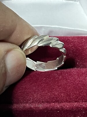 Sterling Silber Drachen Bandring Gr. 8