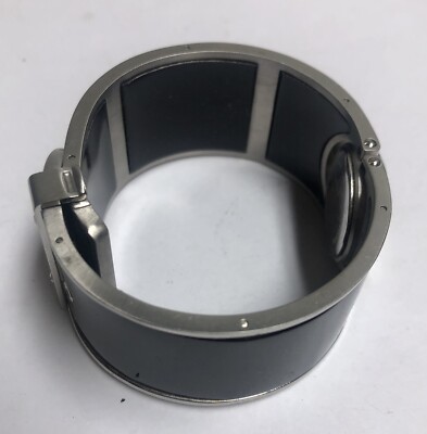 Fossil Black Enamel Watch Womens Silver Tone Bracelet Working FOSSIL Raquel Womens Watch, Abalone Dial Date, Glossy Black  main image 3