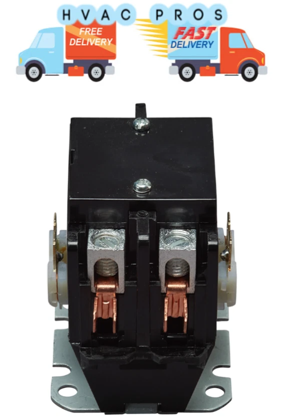 2 pole 40 amp Contactor 24V Coil Protech 425069 HVAC Quality Genuine Part *NEW - Image 2 of 2