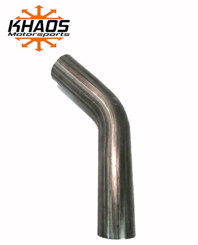 2 22.5 degree 16ga Aluminized Mandrel Bend Exhaust Pipe Downpipe 2 Pack