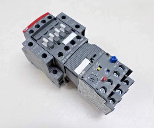 ABB Contactor AF12-30-10-13 / Relay EF19-18.9 Assembly w/ 2 CAL4 Contact Blocks