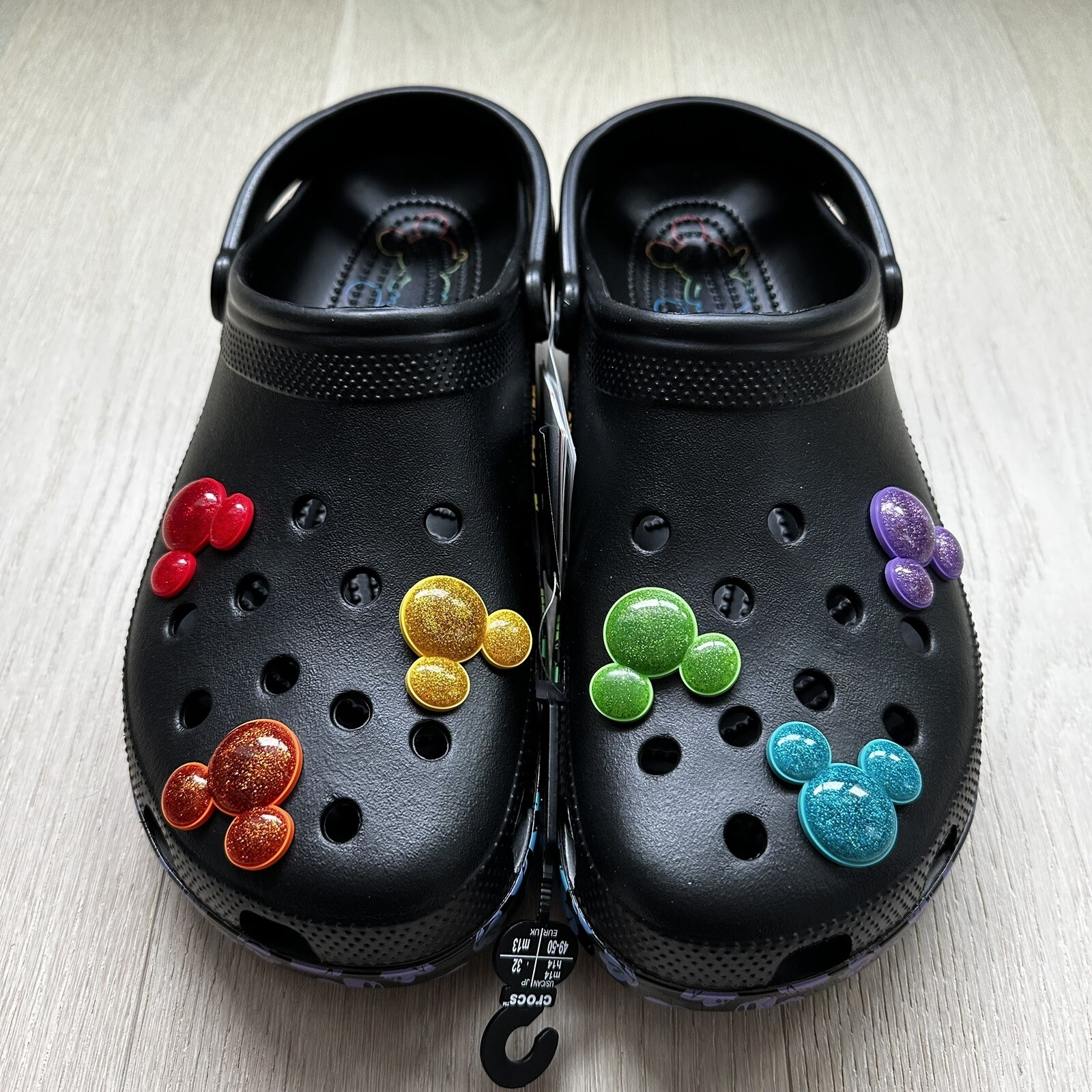 Disney Rainbow Pride Celebration Mickey Mouse Classic Crocs Clog 207755-0C4 M14 image 4
