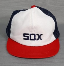 Gorra de béisbol vintage de los años 80 Chicago White Sox malla Snapback talla Jr niños niño