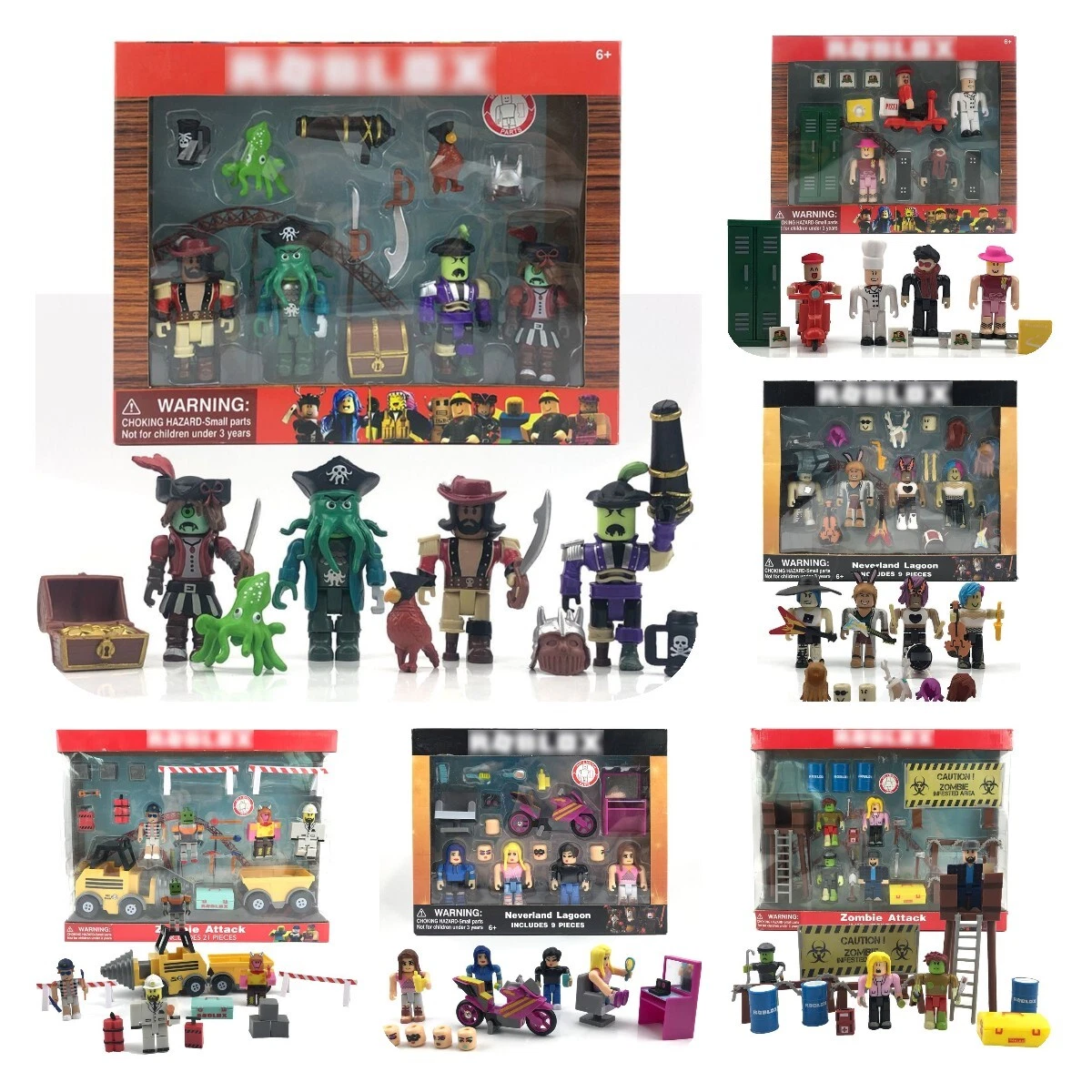 Jailbreak) Roblox Figures Sets Robot Boys Girls Gift Toy Cake