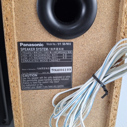 PANASONIC SA-PM18 5-CD AM/FM Cassette Stereo Biamplified System REMOTE + Antenna - Picture 13 of 17