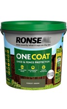 Ronseal One Coat Shed & Fence Protector | Spray or Paint On | Fast Drying | 5 L